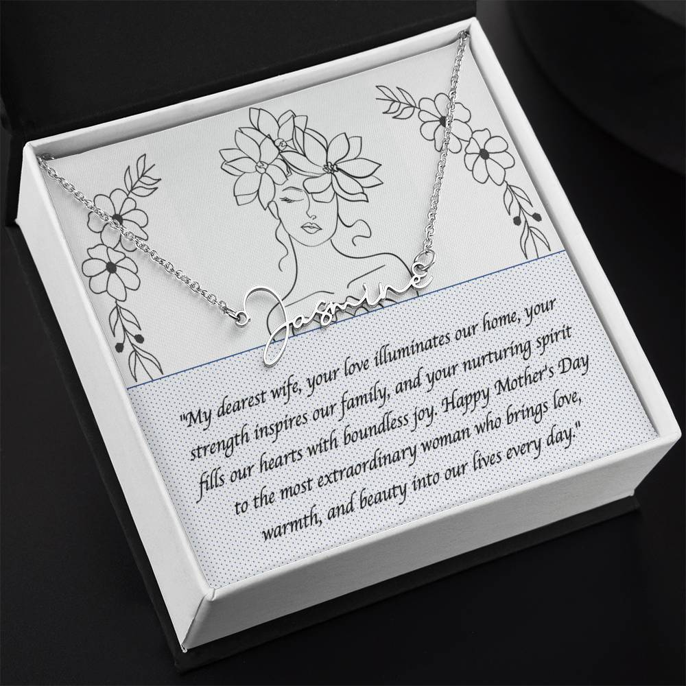 Signature Name Necklace for Her