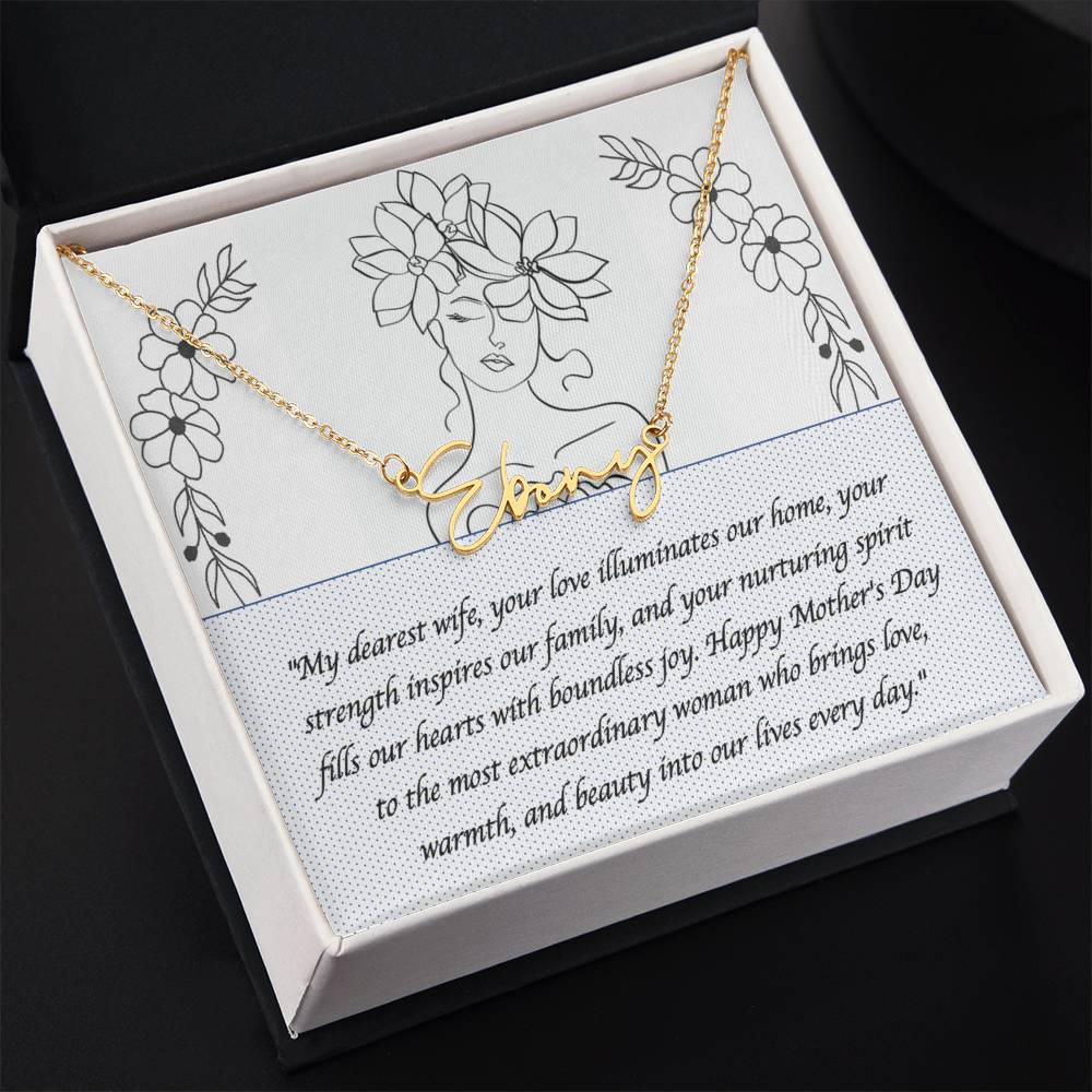 Signature Name Necklace for Her