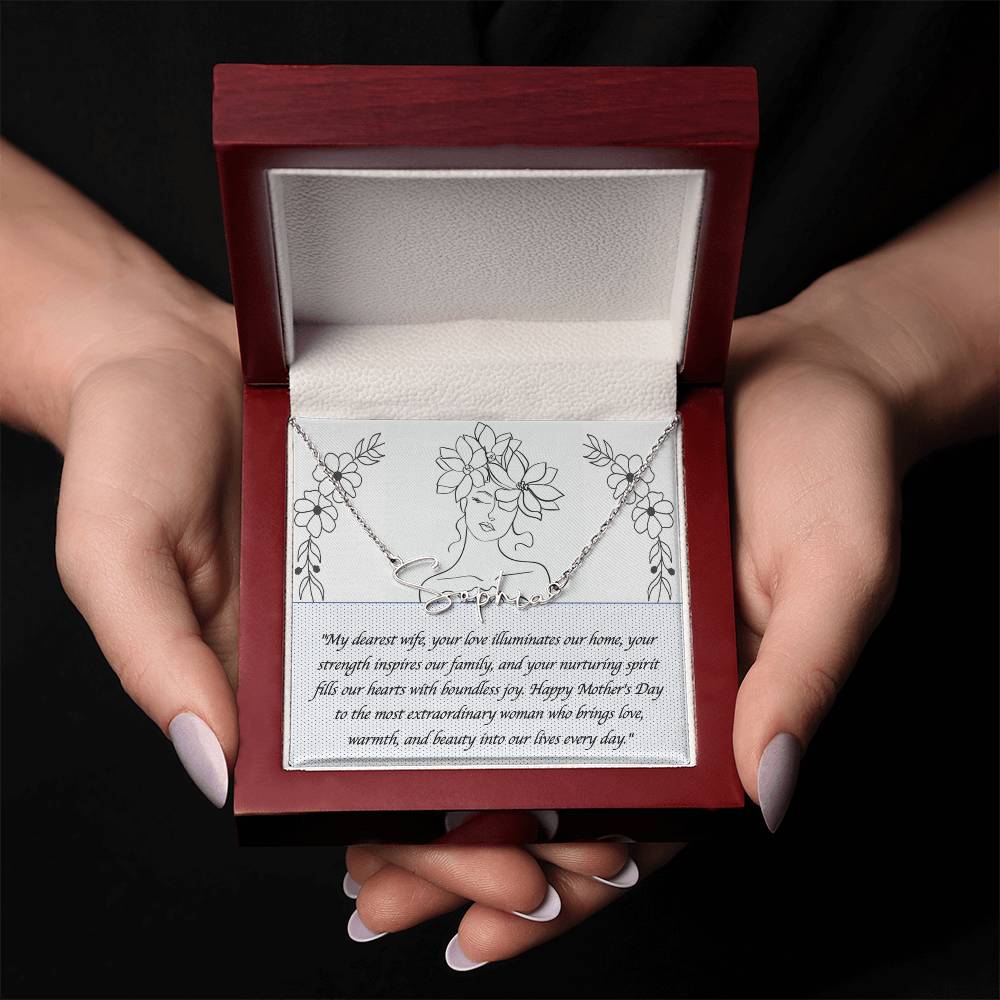 Signature Name Necklace for Her