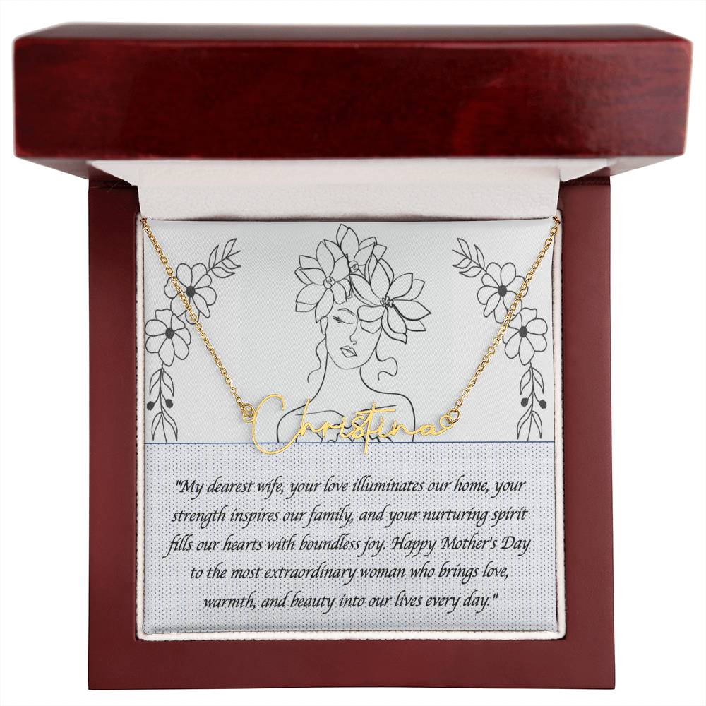 Signature Name Necklace for Her