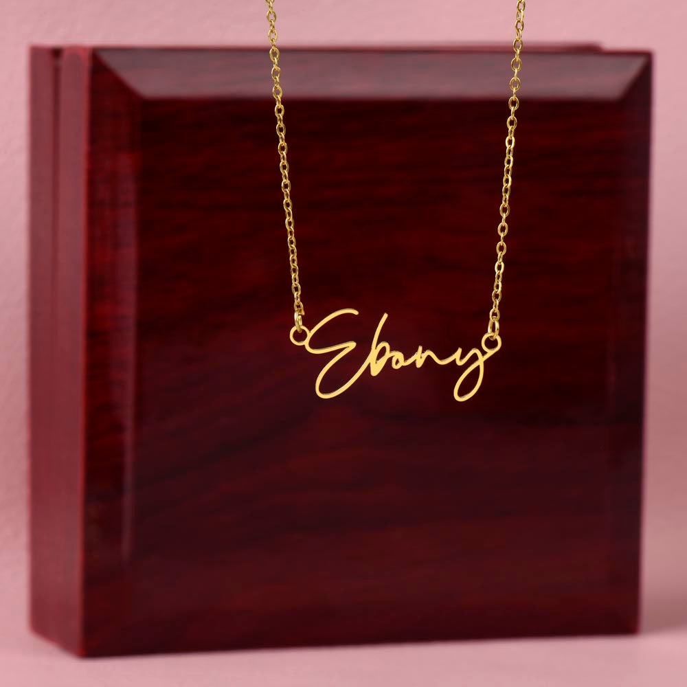 Signature Name Necklace for Her
